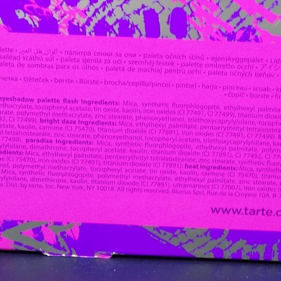 tarte Dare To Live Eight Eye Shadow Palette Set with Brush Full Size Eyeshadow - Picture 4 of 7